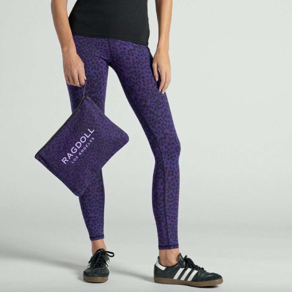 Ragdoll LA Violet Leopard Leggings